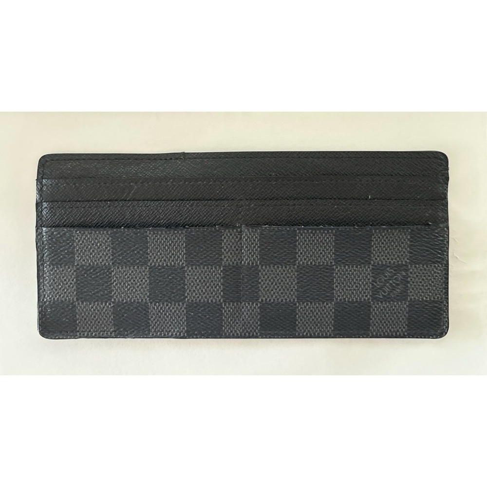 💯Authentic Louis Vuitton Damier Graphite Modulable Wallet Credit Card Holder